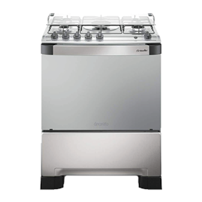 Fogão a Gás Mueller Decorato 5 Bocas Inox com Mesa de Inox-Bivolt