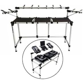 Rack Titanium Rdj Mk2 Custom P/ 2 Pickups, Mixer e Caixas de Som Monitores de Referencia