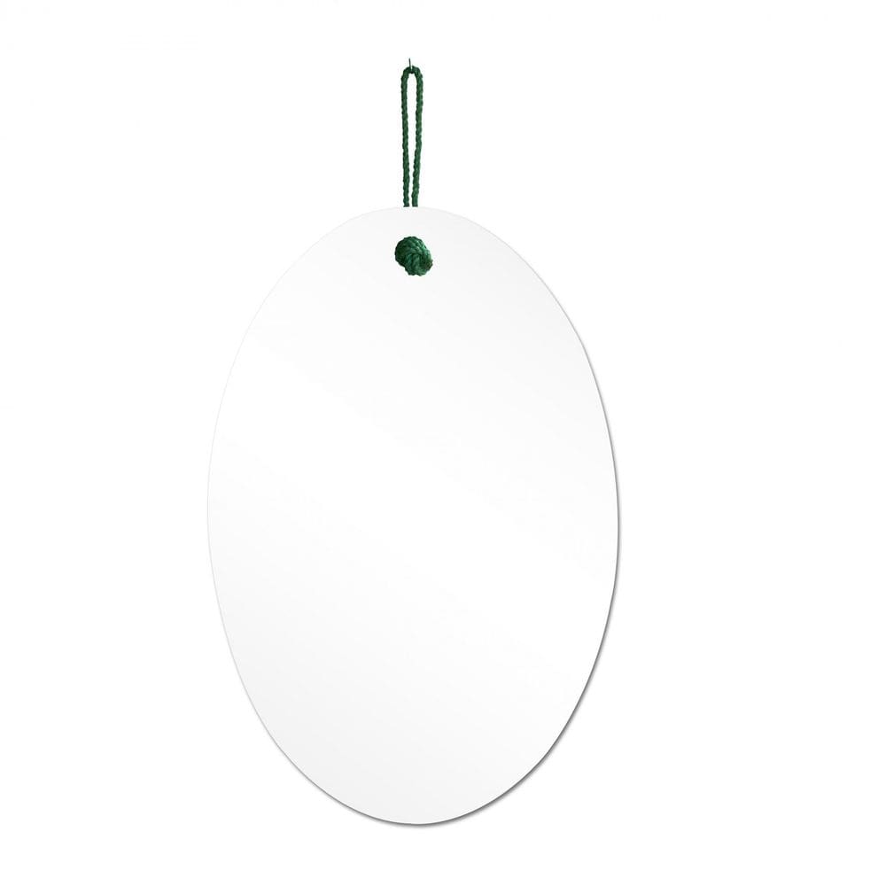 Espelho Decorativo Lina Alça Sisal Abacate 60X40 Cm Oval