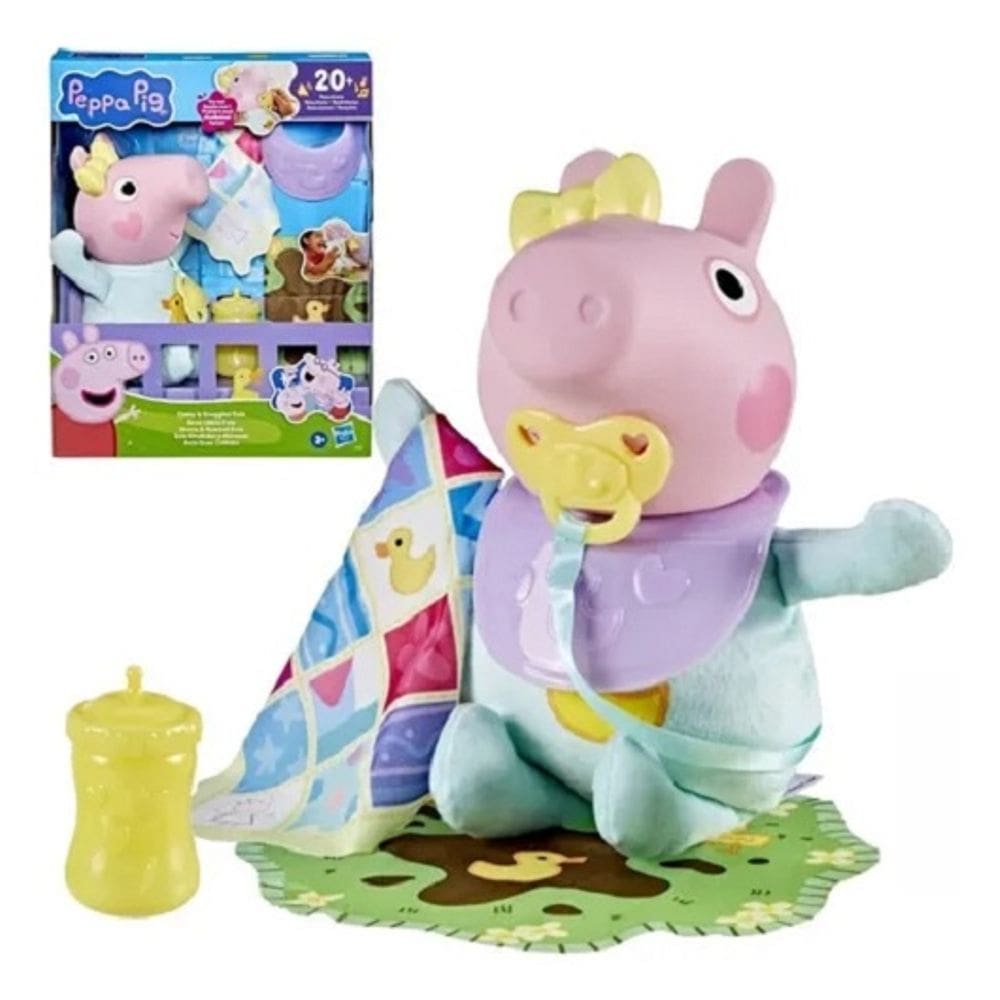 Peppa Pig Boneca Evie Quer Colinho Interativa Com Som - 20 reações - Hasbro