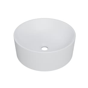 Cuba De Apoio Redonda Bl34w Branca Matte Fosca Branco Matte Fosco