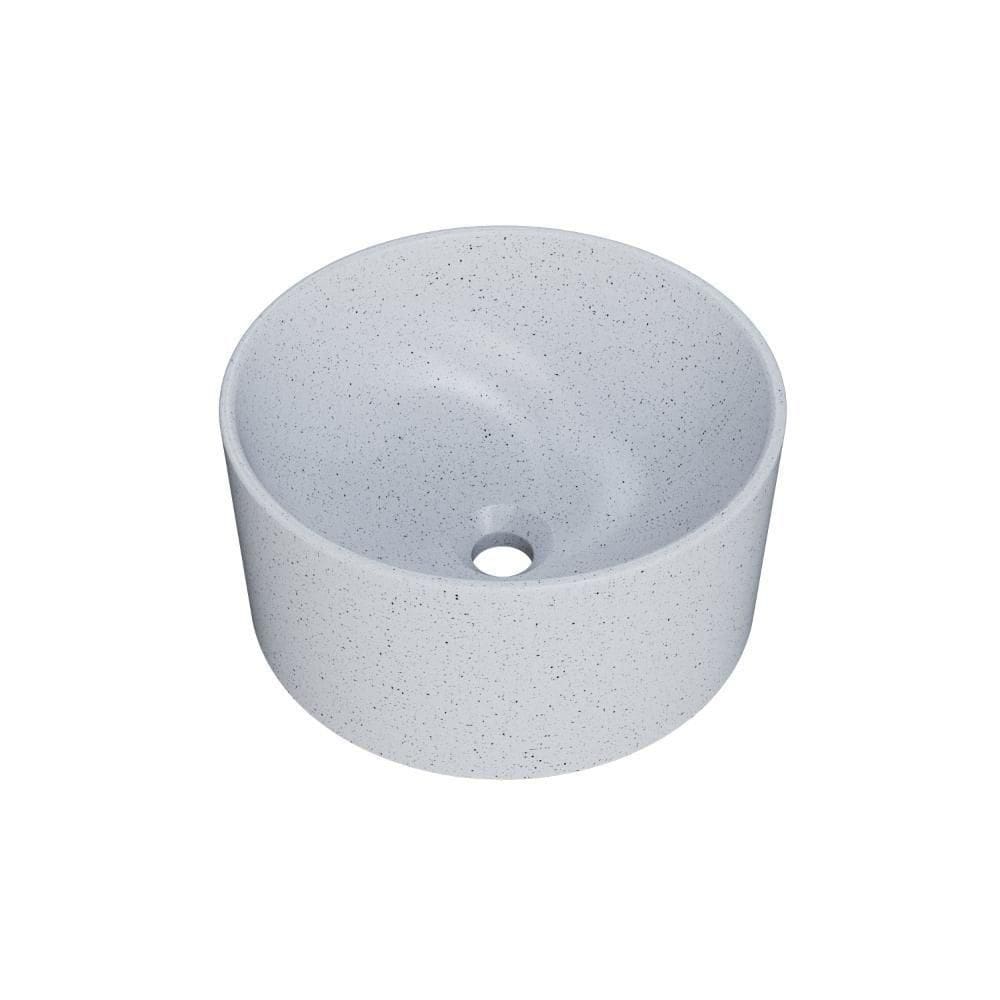 Cuba De Apoio Redonda Bl30w Branco Granit Matte Branco Granit Matte