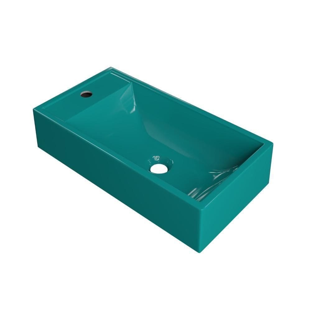 Cuba Apoio Retangular Roma Rl545w Azul Turquesa Azul Turquesa