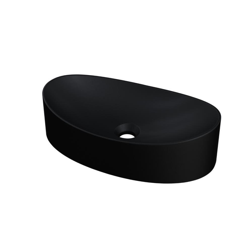 Cuba De Apoio Oval Canoa Bc47w Preto Matte Fosca Preto Matte Fosco