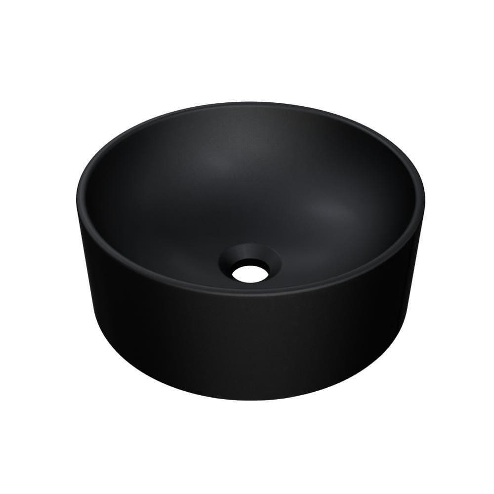 Cuba De Apoio Redonda Bl34w Preto Matte Fosca Preto Matte Fosco