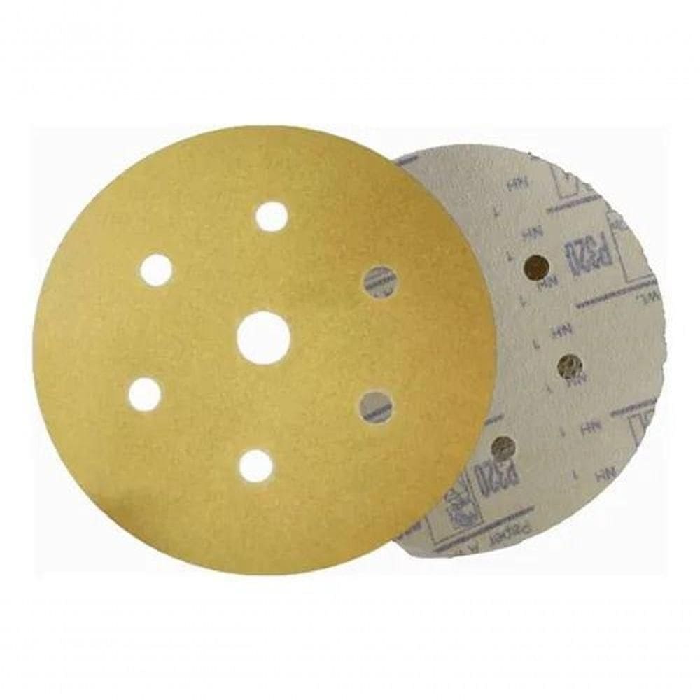 10 Discos De Lixa P320 3m 152mm Quantidade De Cascalhos 320