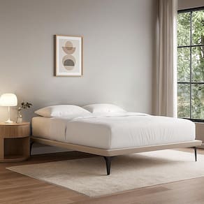 Estrutura para Cama Japonesa Toquio King Linho Bege