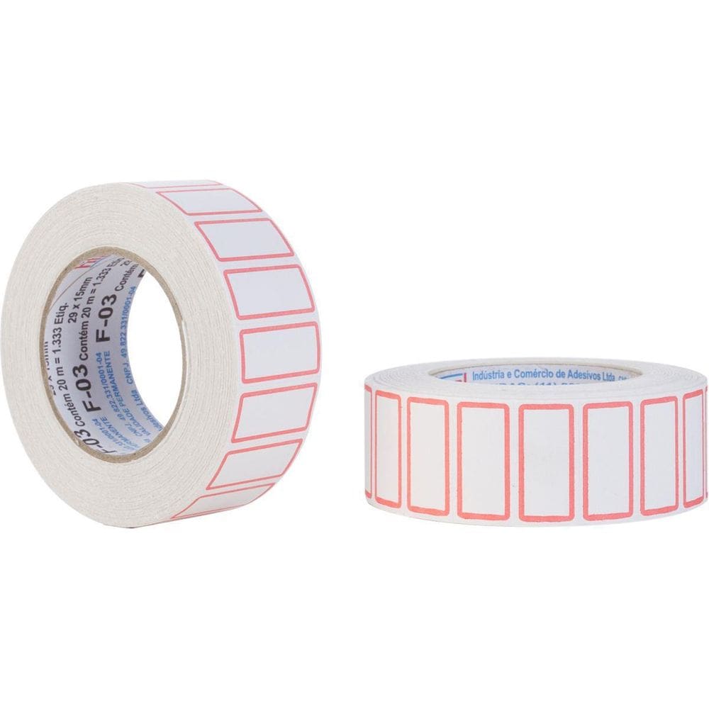 Etiqueta Para Preço F-03 29X15Mm 1333 Etiquetas