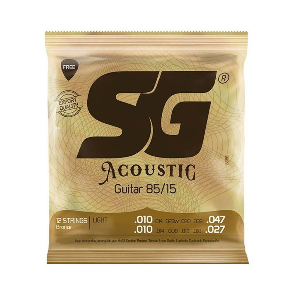 Encordoamento Sg P/ Violão Aço 12 Cordas Bronze 85/15 10/47 - Ec0468