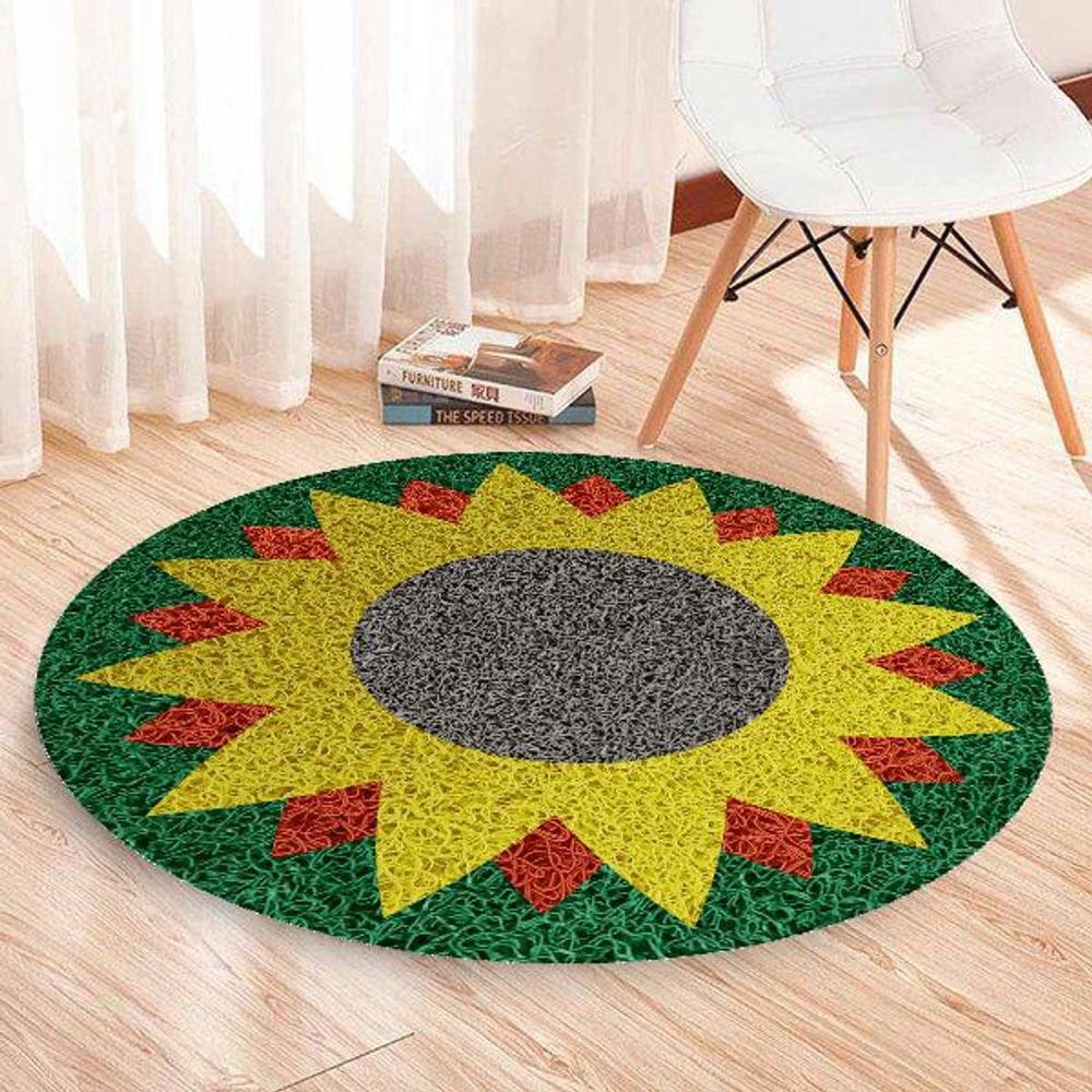 Tapete Redondo Girassol 60X60