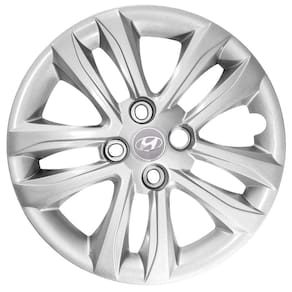 Jogo 4 Calotas Aro 15 Hyundai Hb20 Com Emblema 2016 18 Prata