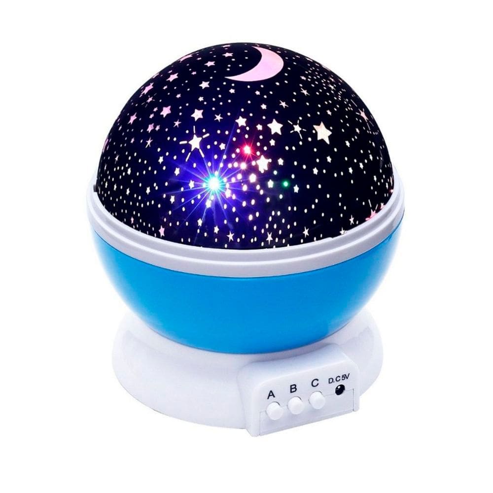 Luminaria Projetor Estrela 360 Galaxy Star Master Cor:Azul
