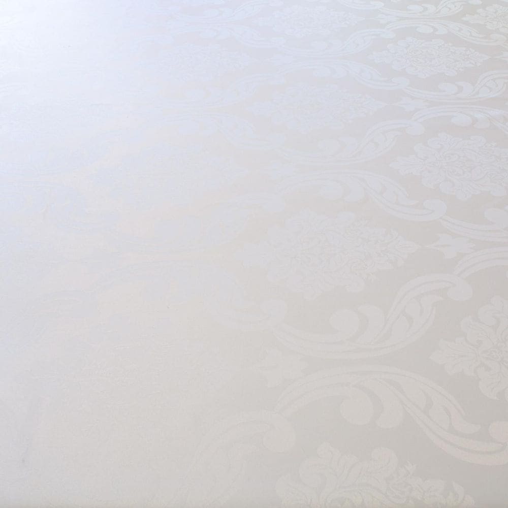Tecido Jacquard Para Toalha De Mesa 2,80 M Medalhão Branco