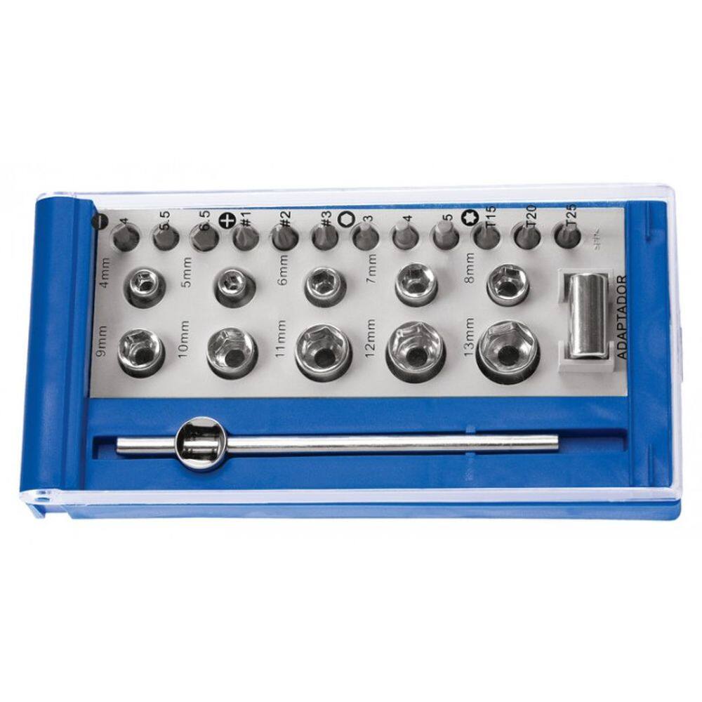 Soquetes Tramontina - Conjunto 10 Peças + Estojo