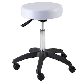 Cadeira Mocho para Salão de Beleza Dompel Sela Branco