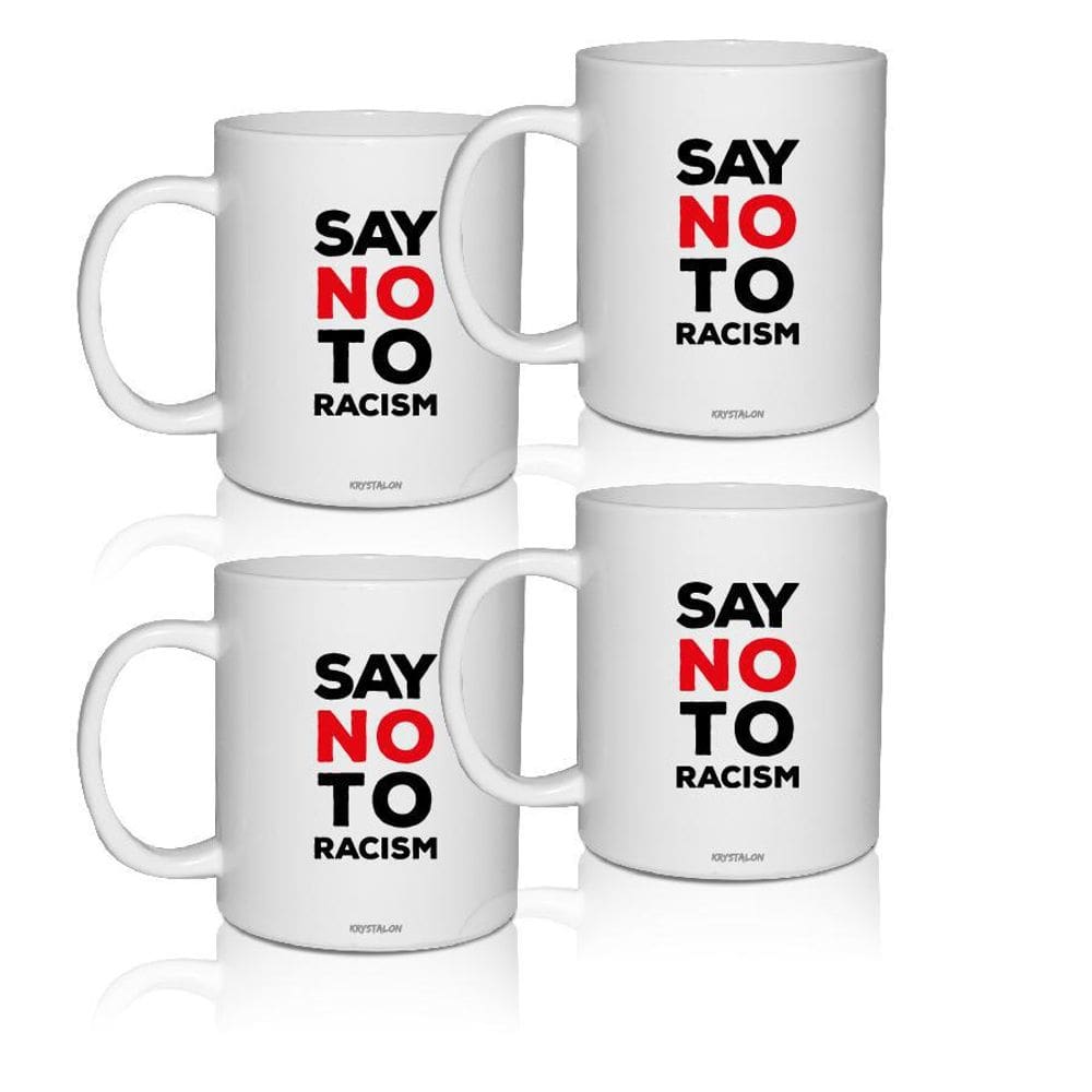 Kit 4 Canecas Brancas Personalizadas Say No