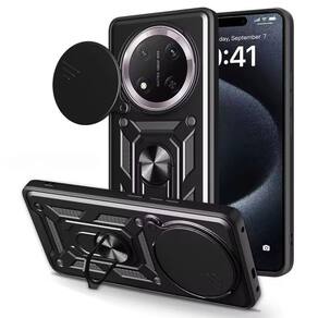 Capa Capinha Case para Honor Magic7 Lite 5G - Protetora Resistente Anti Impacto Queda Armadura Militar Cor:Preto