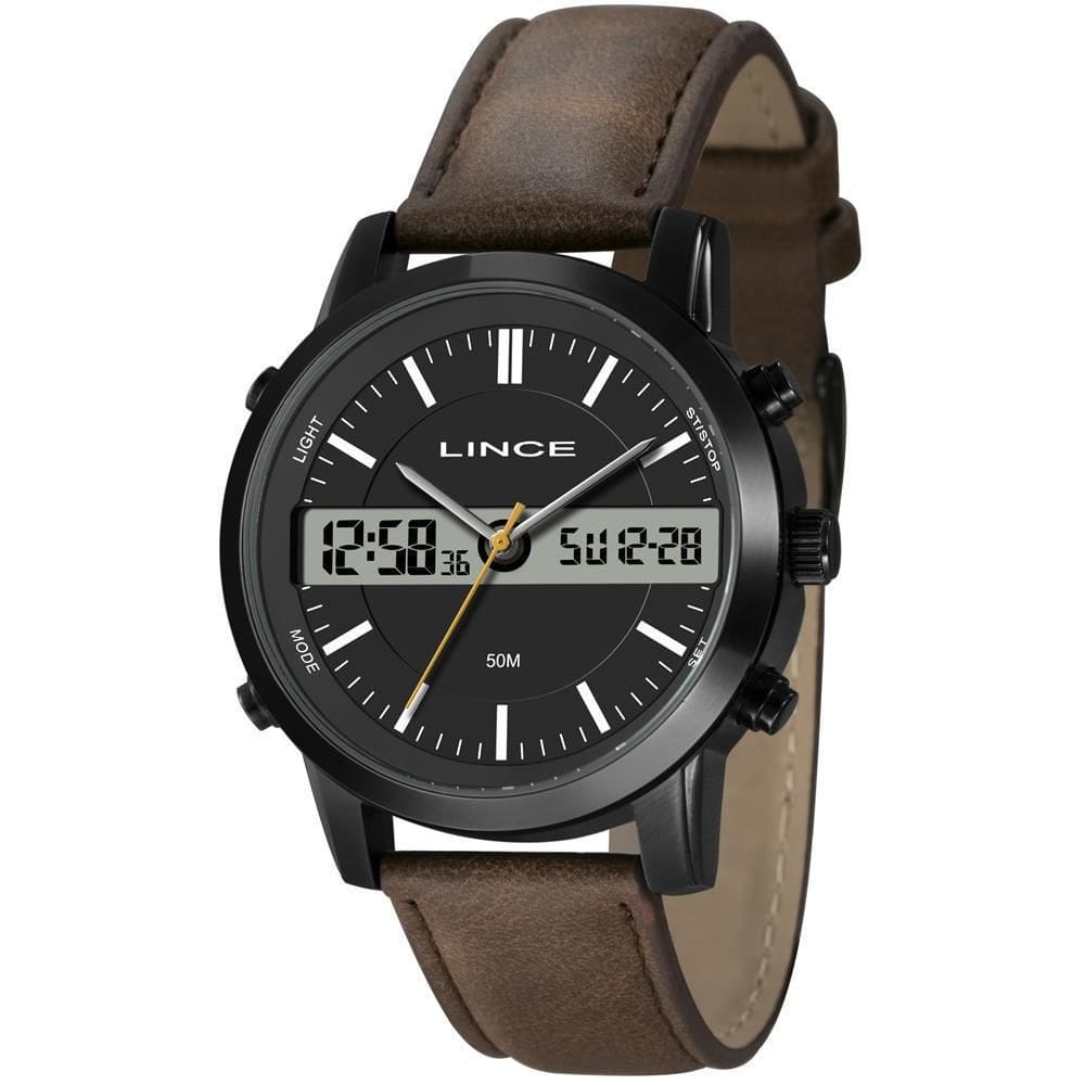 Relógio Lince Masculino Mac4764L46 P1Mx Anadigi Black