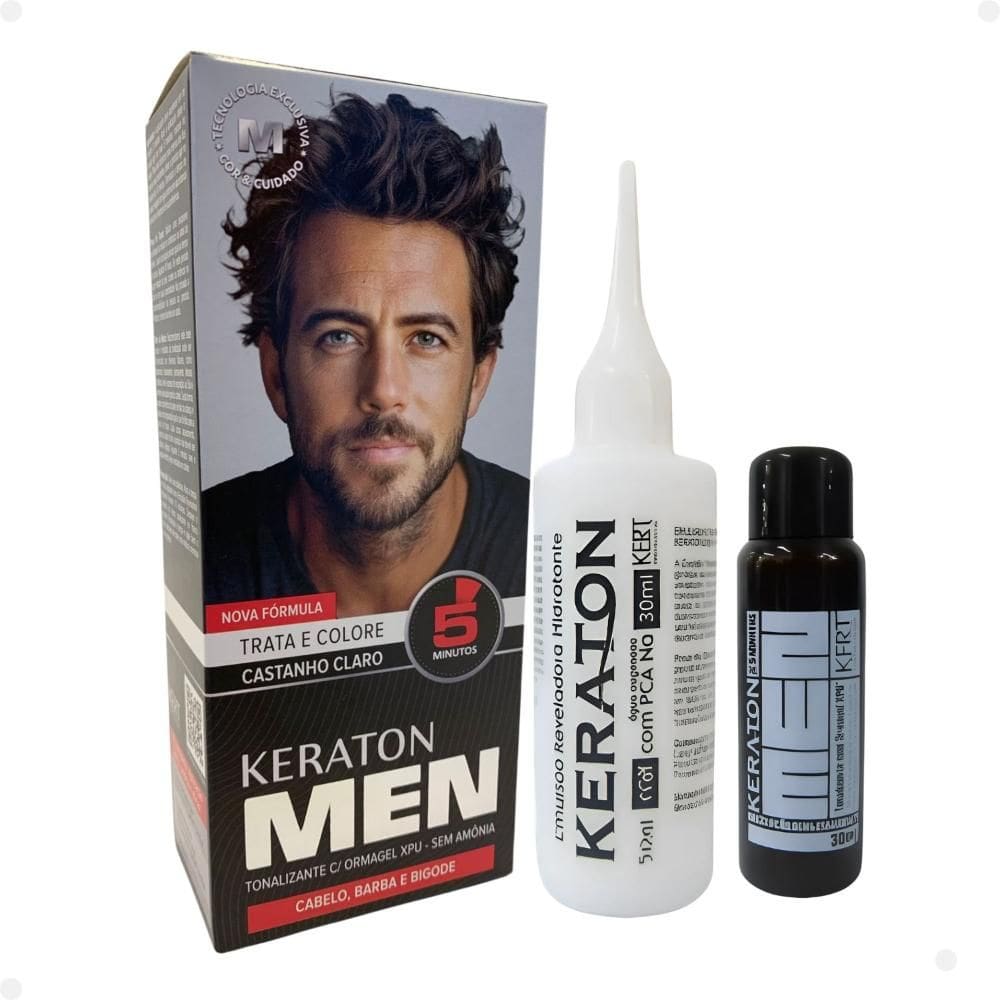Tonalizante Kert Keraton Men Castanho Claro