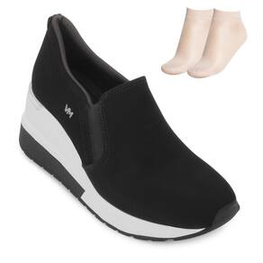 Tênis Slip On Via Marte e Meia PP VM25-04600 Nobuck