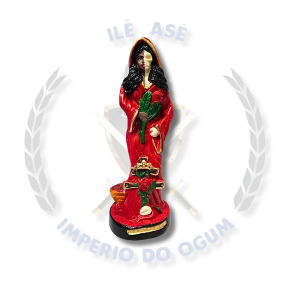 Imagem Em Gesso P.G Rosa Caveira - 20Cm