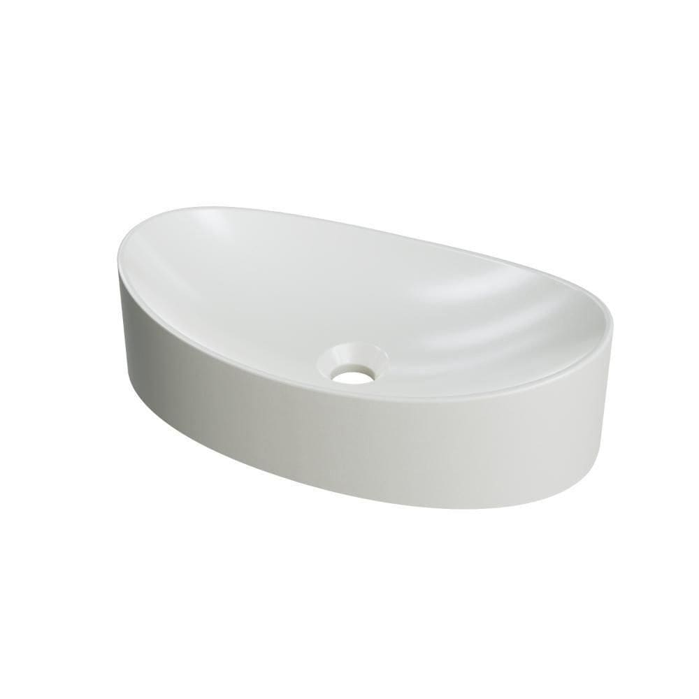 Cuba De Apoio Oval Canoa Bc47w Bege Matte Fosca Bege Matte Fosco