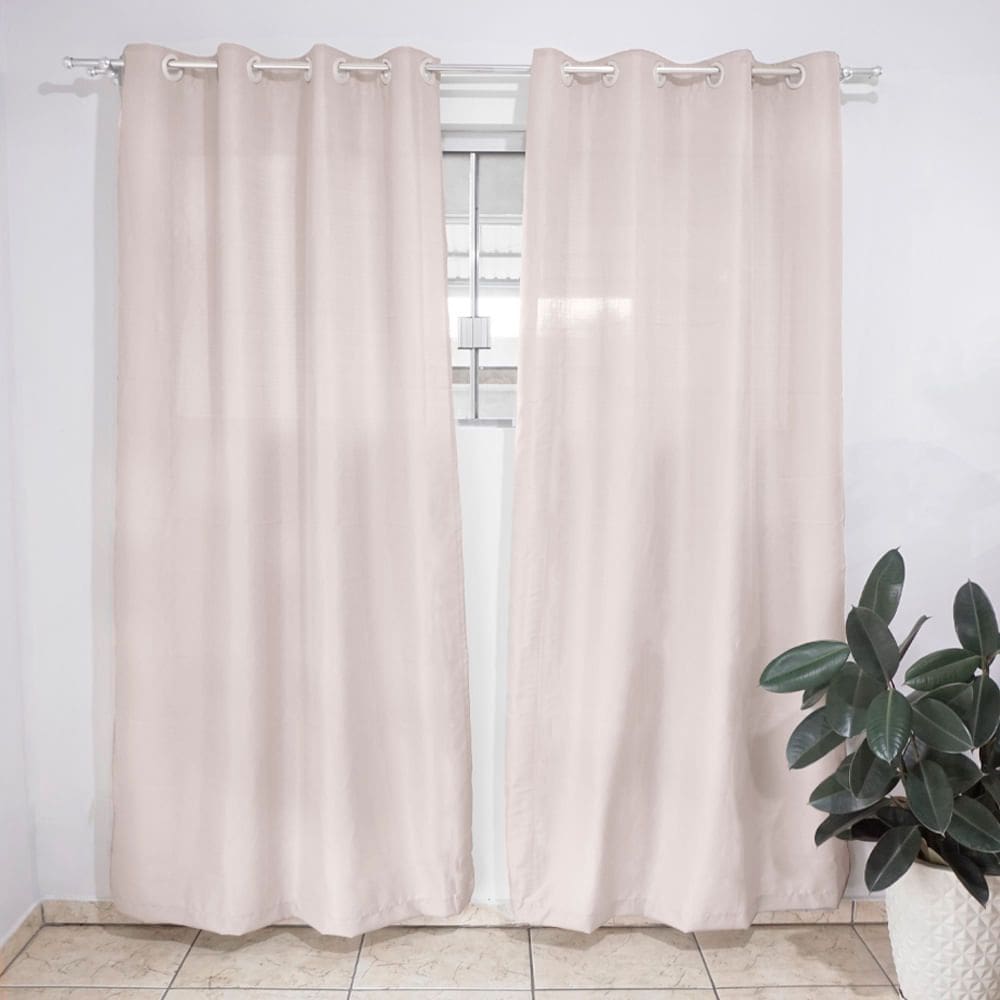 Cortina para Quarto ou Sala Sonia 280x120cm Bege