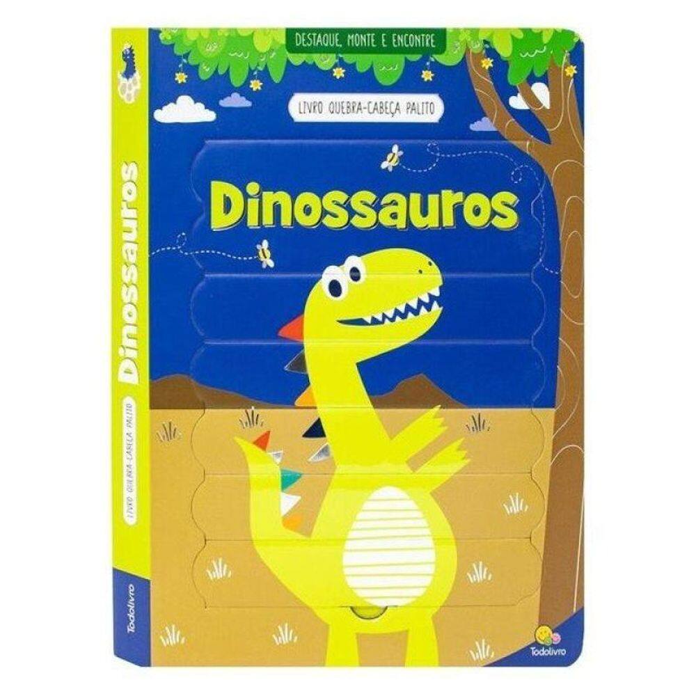 Livro Quebra-Cabeca Palito: Dinossauros