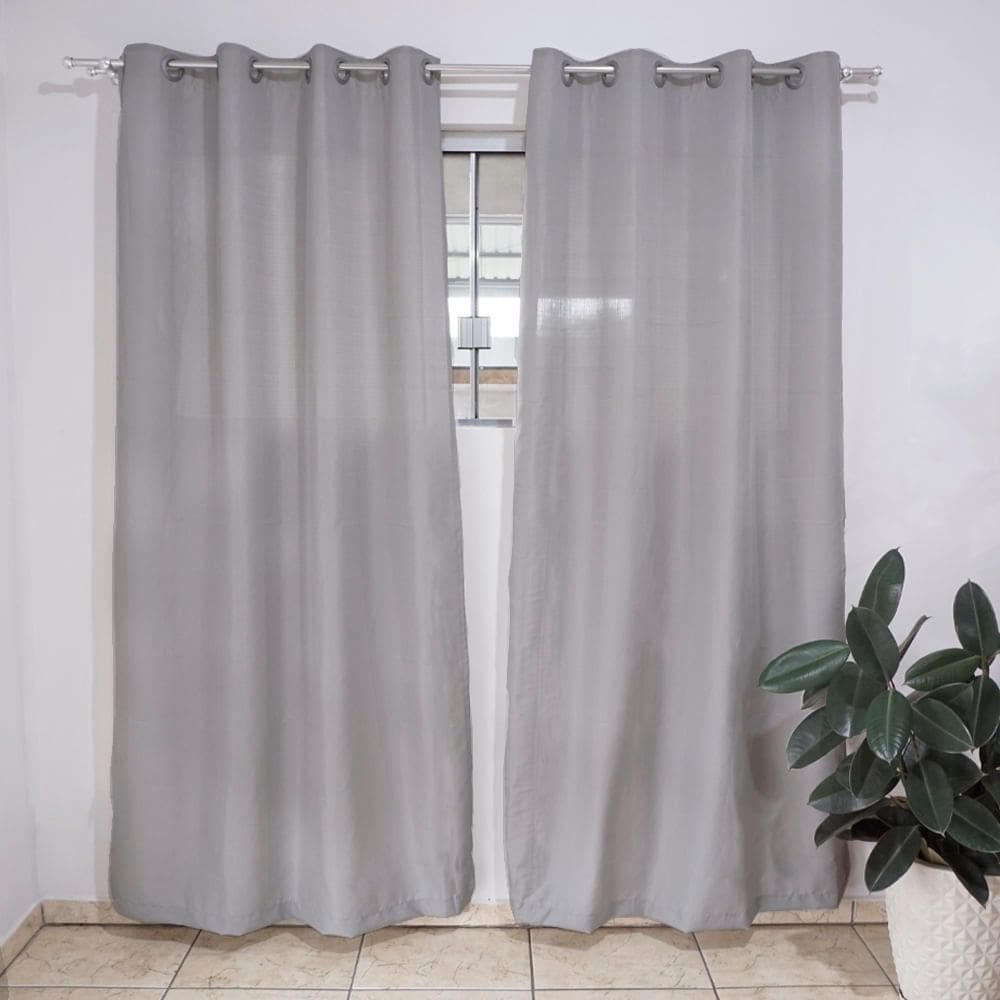 Cortina para Quarto ou Sala Sonia 280x250cm Cinza