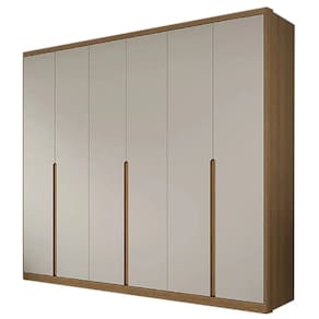 Guarda Roupa Enseada Casal 6 Portas 9 Gavetas Rimo Cor Jequitibá Palha