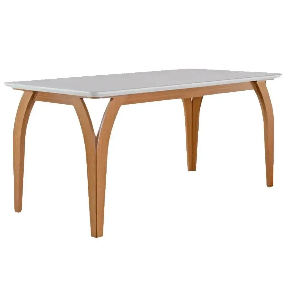 Mesa Agata 160x90cm LJ Cor Cinamomo Off White