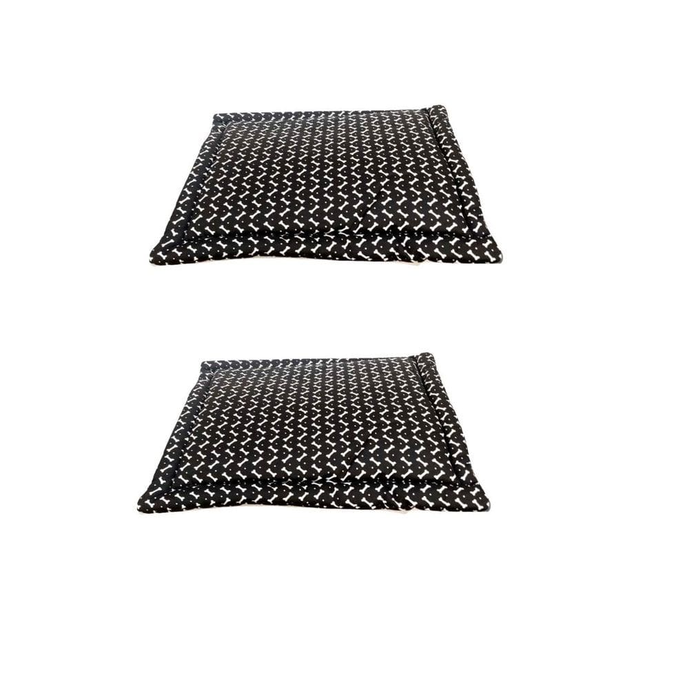 Kit 2 Colchonete Pet pra Cachorros e gatos Preto tam. M e G