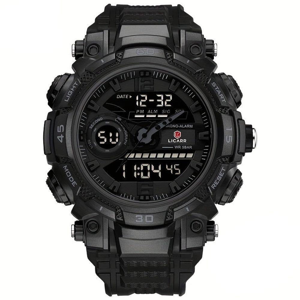 Relógio de pulso Masculino Digital LED Multifuncional desportivo de Quartzo