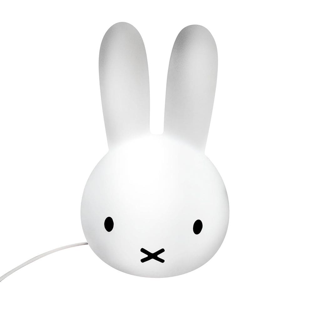 Luminária Miffy® Cabeça Abajur Infantil Coelho Quarto Decor