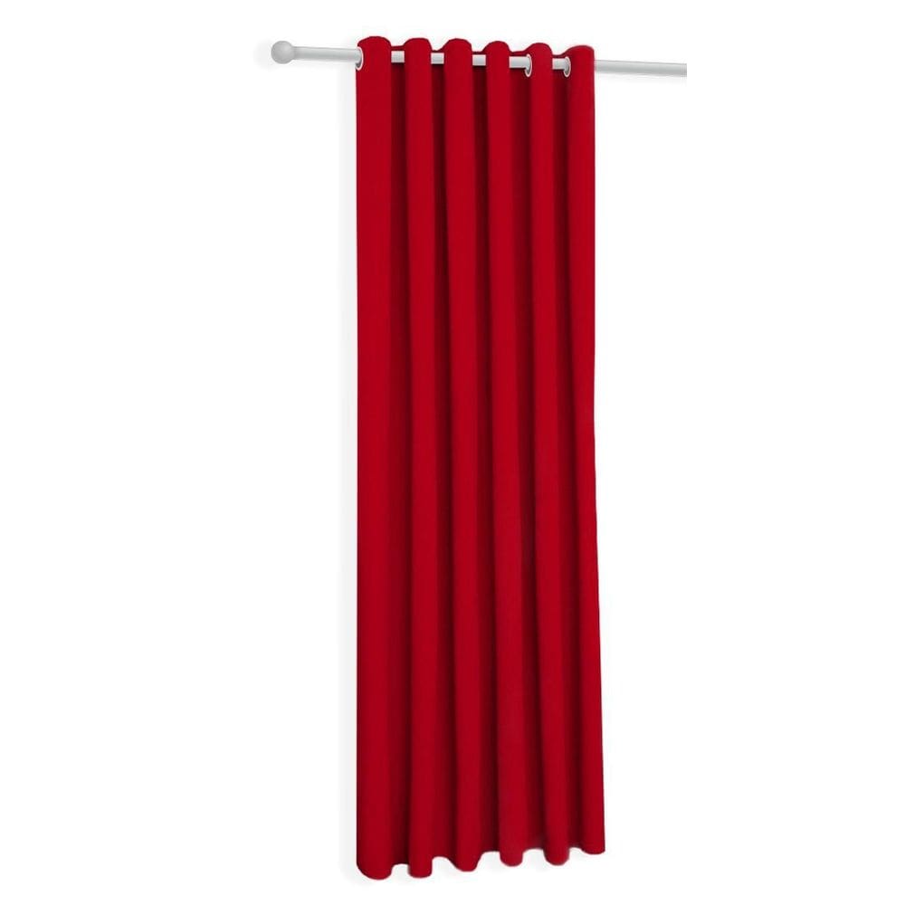 Cortina Vermelha 150X250 Sala/Quarto | Fabritex Enxovais