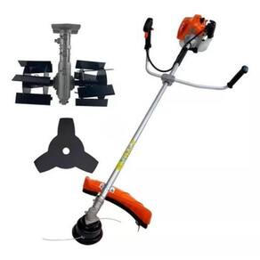 Kit Rocadeira Gasolina 52Cc + Enxada Rotativa Multifuncional