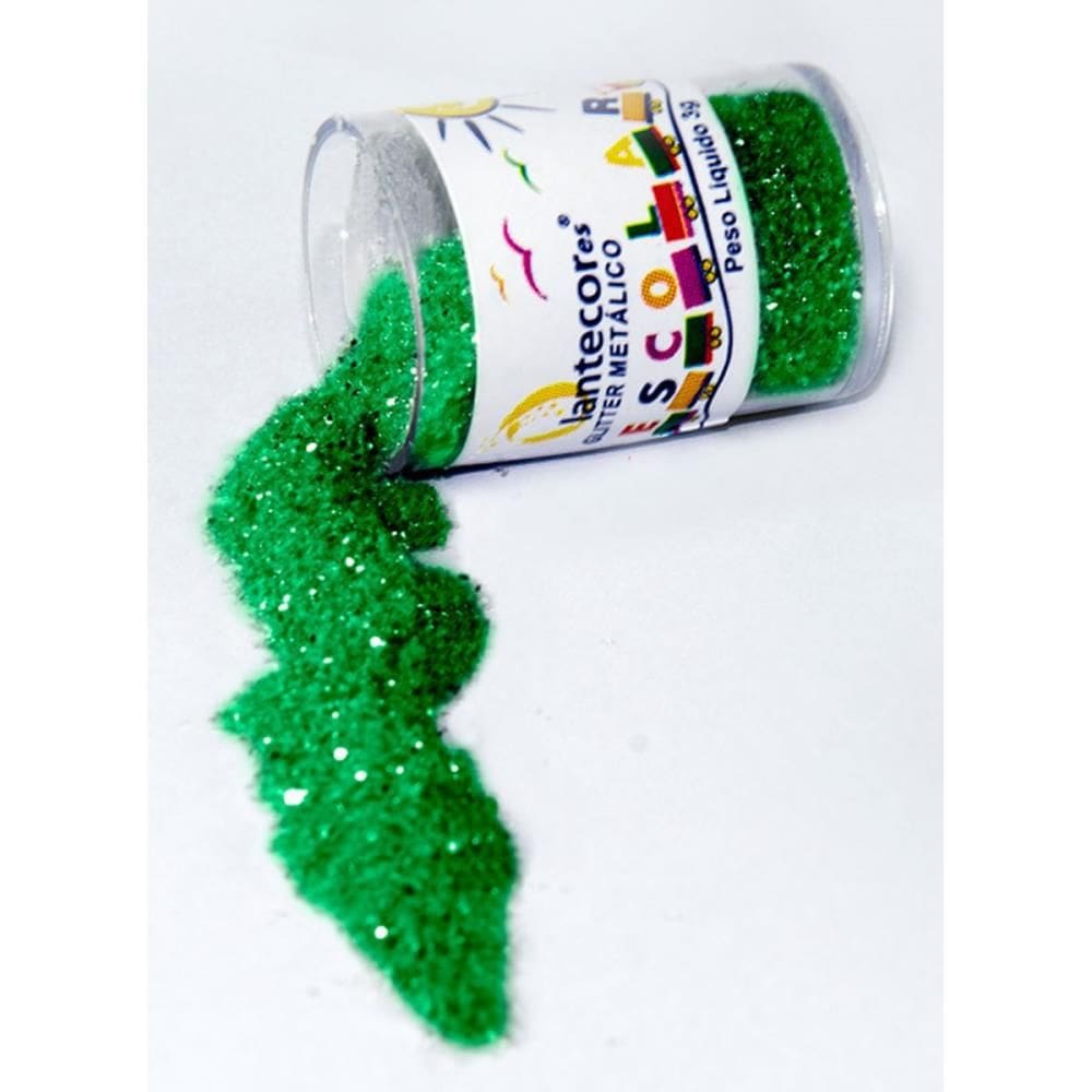 Glitter Pvc Verde Potes 3G. - Lantecor Pct/12