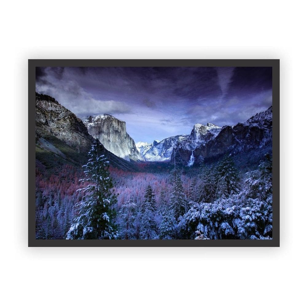 Quadro Decorativo Paisagens Variadas Moldura Preta Mod 21