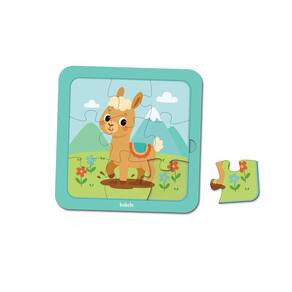 Brinquedo Educativo Babebi Quebra Cabeças 09 Peças Lhama