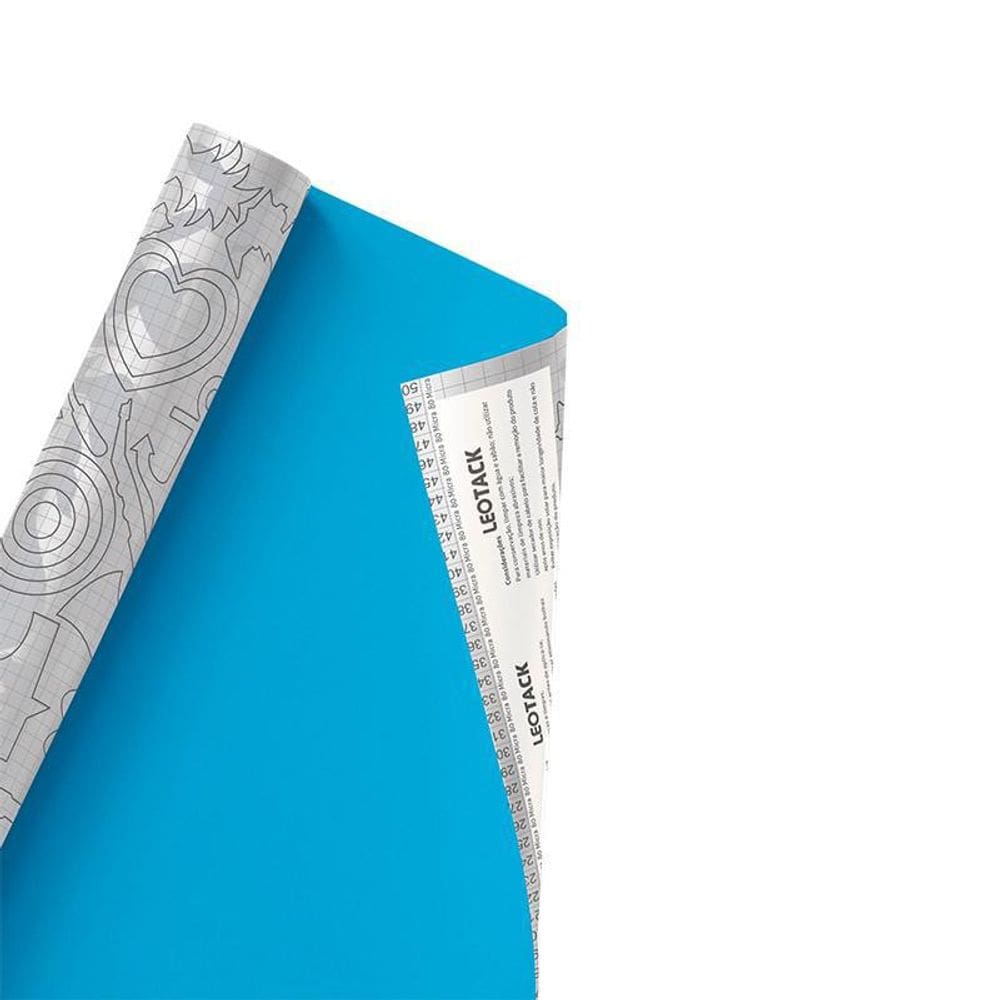 Papel Adesivo Azul 45 Cm X 10 M