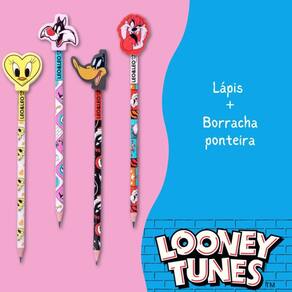 Lapis Hb Com Borracha Na Ponta - Looney Tunes - Leo & Leo