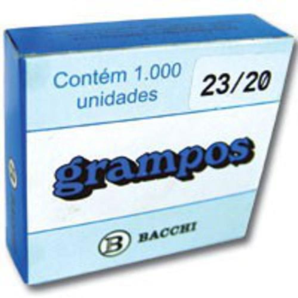 Grampo Para Grampeador 23/20 Aço 1000 Grampos