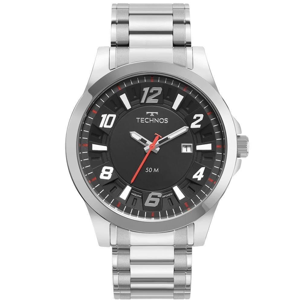 Relógio Masculino Technos Racer Prata 2117Ldfs/1P