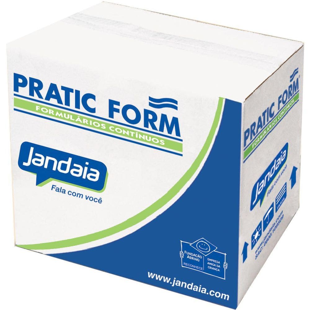 Formulário Contínuo Branco 1 Via 80Col.Pratic 56G.