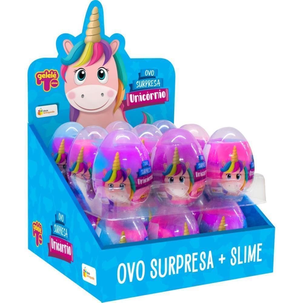 Slime Ovo Surpresa Unicórinio Display Com 18Un