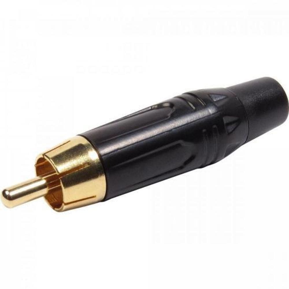 Plug Rca Metal Com Parte Inferior Preto Pgrc0023 Storm - Pc