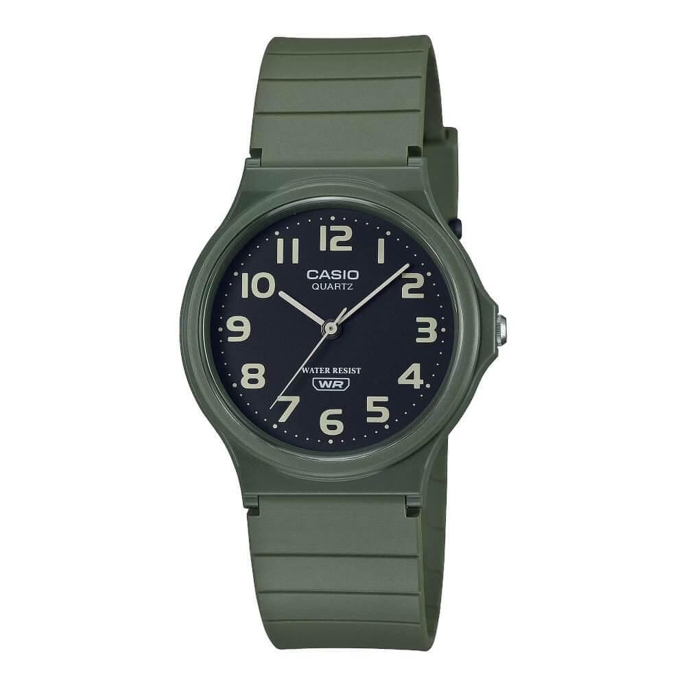 Relógio CASIO verde analógico unissex MQ-24UC-3BDF