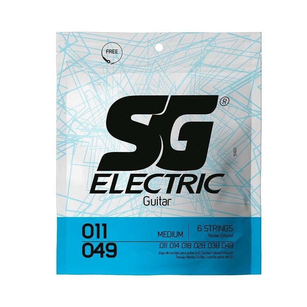 Corda P/ Guitarra Sg Eletric Nickel Medium 11/49 - Ec0381