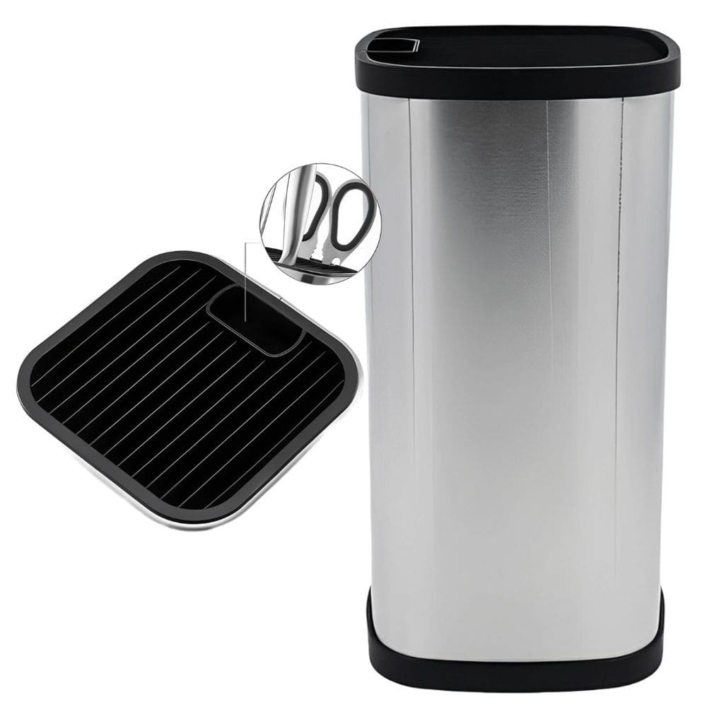 Porta Organizador para Facas em Aço Inox 12x23cm