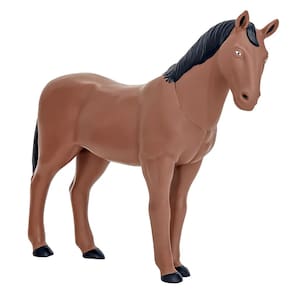 Boneco Cavalo Vinil 30cm Safari Brinquedo Realista Adijomar